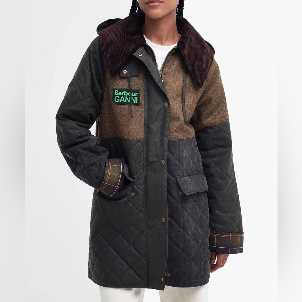 Barbour X Ganni Burghley jacket limited edition